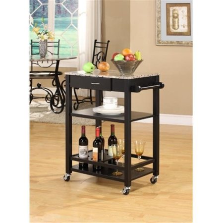 INROOM FURNITURE DESIGNS Inroom Furniture Designs K02 K02 Kitchen Buffet Marble - Black Finish K02